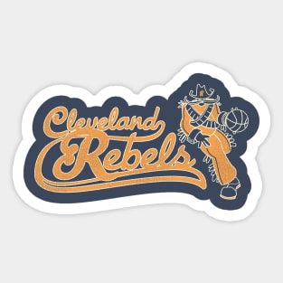 Defunct Cleveland Rebels Basketball Team Sticker